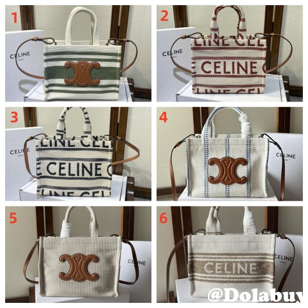 Duplicate Celine CABAS SMALL Canvas Tote Bag