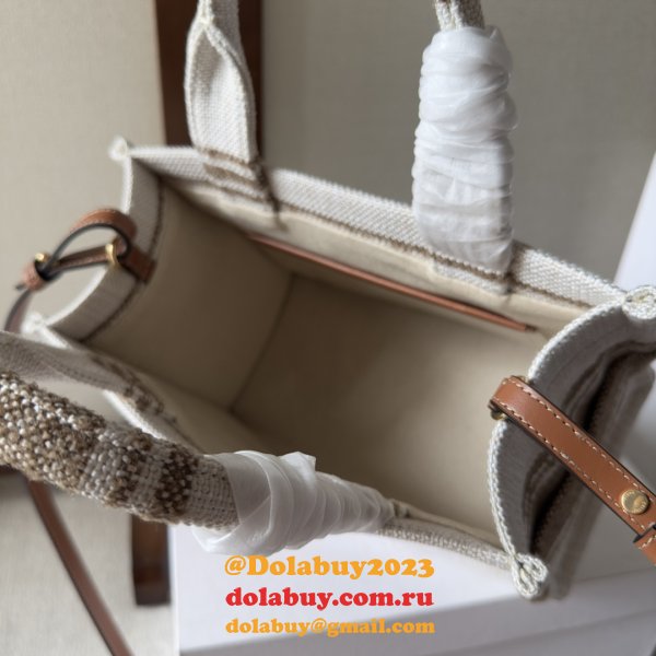 Duplicate Celine CABAS SMALL Canvas Tote Bag