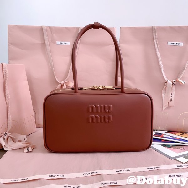 Miu Miu Leather Top Handle Bag 5BB172