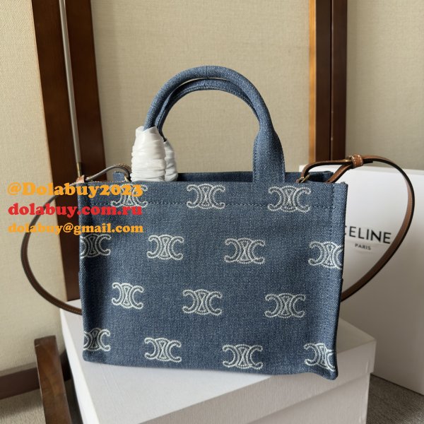 Wholesale Celine CABAS SMALL Canvas Tote Bag