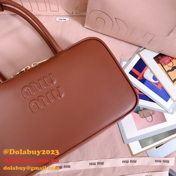 Miu Miu Leather Top Handle Bag 5BB172