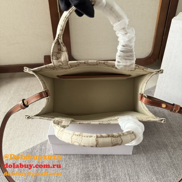 Wholesale Celine CABAS SMALL Canvas Tote Bag
