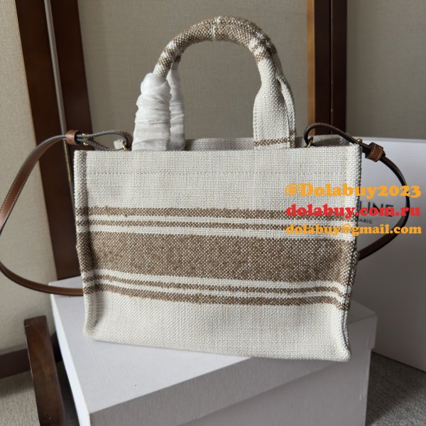 Duplicate Celine CABAS SMALL Canvas Tote Bag