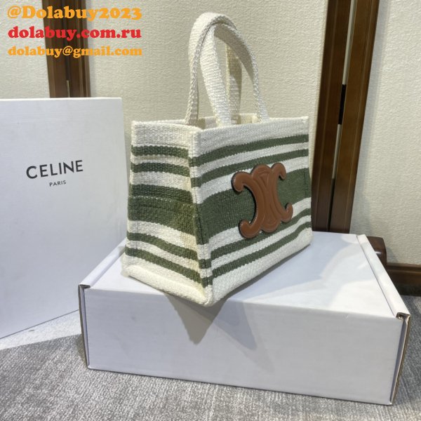 Duplicate Celine CABAS SMALL Canvas Tote Bag
