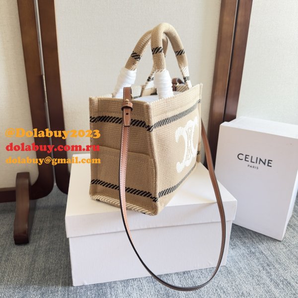 Wholesale Celine CABAS SMALL Canvas Tote Bag