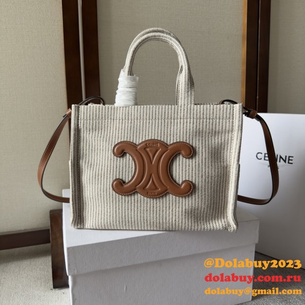 Duplicate Celine CABAS SMALL Canvas Tote Bag