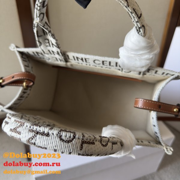 Wholesale Celine CABAS SMALL Canvas Tote Bag