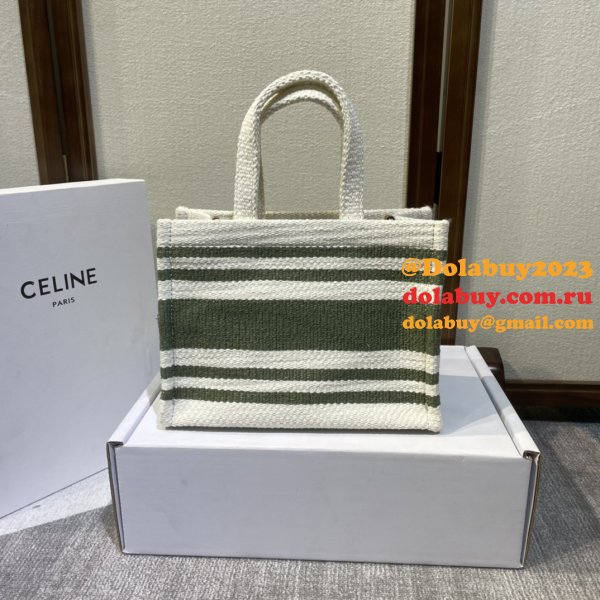 Duplicate Celine CABAS SMALL Canvas Tote Bag