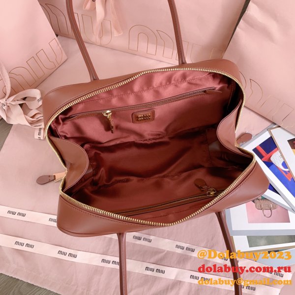 Miu Miu Leather Top Handle Bag 5BB172