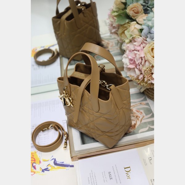 Small/Medium Dior Toujours Vertical Tote Bag calfskin